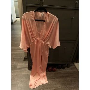 Light pink silk asos dress US 6